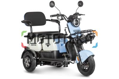 Пассажирский электротрицикл Rutrike (Рутрайк) Gelbert Vega 48V/60V 600Вт Фиолетовый