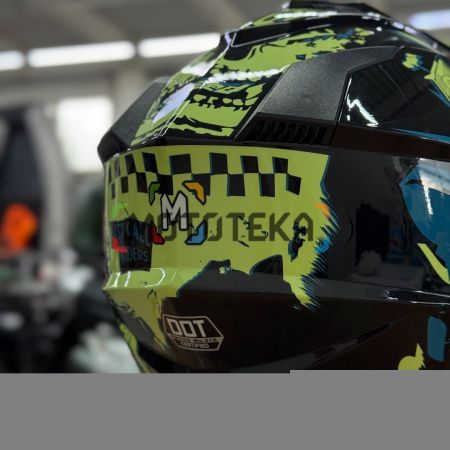 Шлем мото мотард Мототека ( MOTOTEKA ) WS 902 GLOSSY SPEED/YELLOW M - купить с доставкой, цены в интернет-магазине Мототека