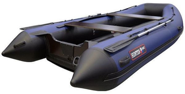Лодка ПВХ Hunter (Хантер) 360 А синий/чёрный | Мототека