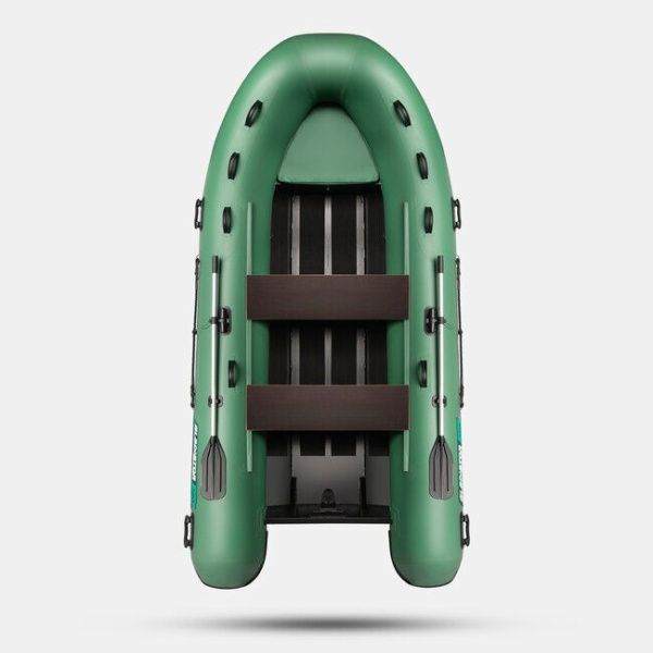 Лодка ПВХ РИБ (RIB) Gladiator (Гладиатор) 380 AL зелёный | Мототека