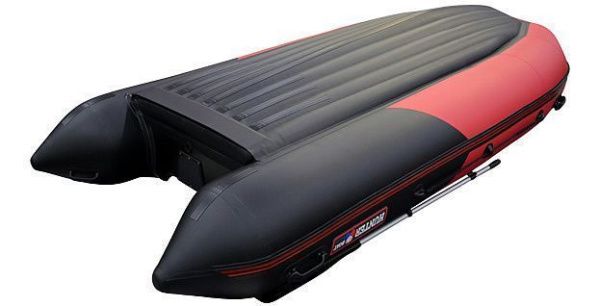 Лодка ПВХ Hunter (Хантер) 380 ПРО красный/чёрный | Мототека