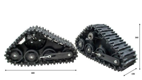 Зимний комплект MotoLand (Мотолэнд) для квадроциклов ATV 125/110 (лыжи + гусеницы) | Мототека