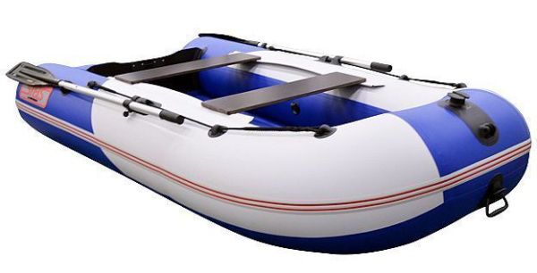 Лодка ПВХ Hunterboat Стелс 275 АЭРО синий/белый | Мототека