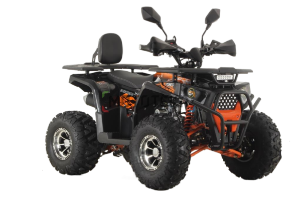 Квадроцикл детский Мотомир ATV ARMIS 125 чёрный/оранжевый (машинокомплект) | Мототека