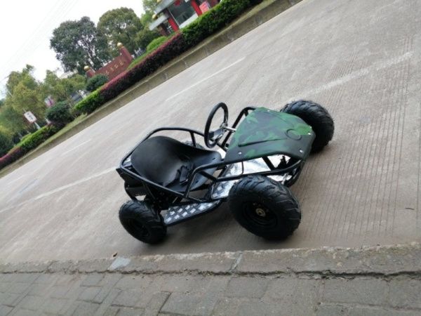 Детский электробагги GreenCamel Намиб T007 армейский зелёный (48V 1000W R6 Дифференциал) | Мототека