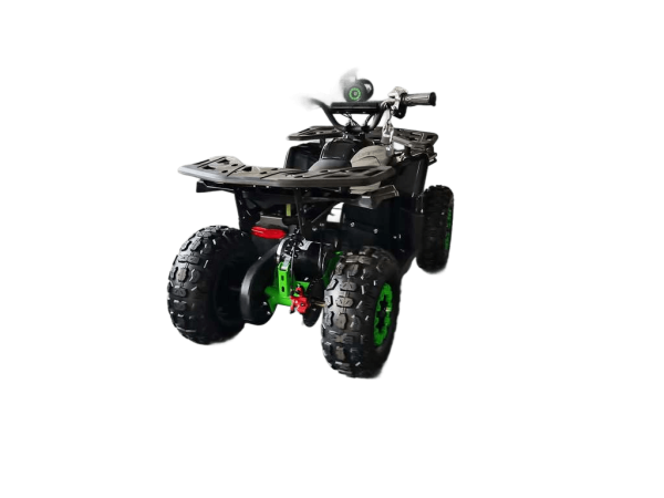 Электроквадроцикл детский Мотомир ORION 1000W чёрный/зелёный (машинокомплект) | Мототека
