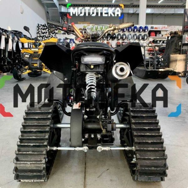 Квадро снегоход детский (снегоцикл) Motax (Мотакс) Gekkon Snow чёрный/синий (машинокомплект) | Мототека