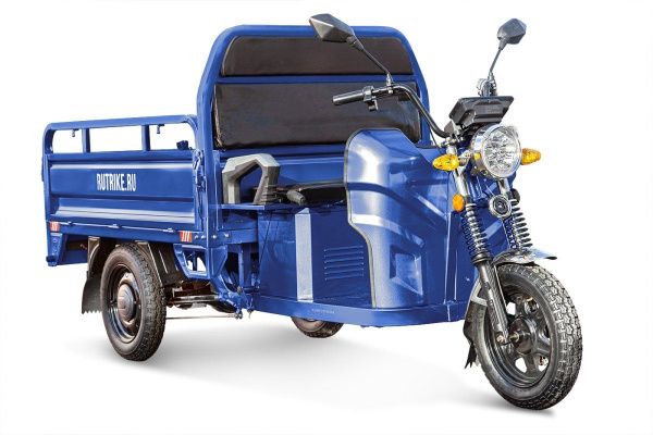 Грузовой электротрицикл Rutrike (Рутрайк) Мастер 1500 60V1000W темно-синий матовый | Мототека