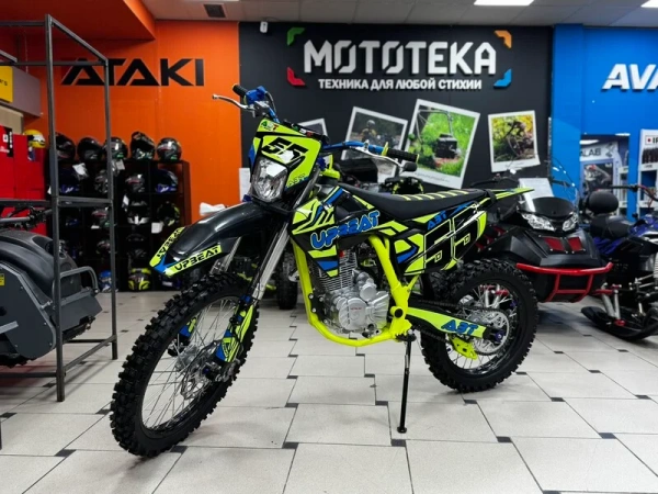 Мотоцикл кроссовый / эндуро Upbeat (Апбит) CB300/DB300 лимонный зелёный | Мототека