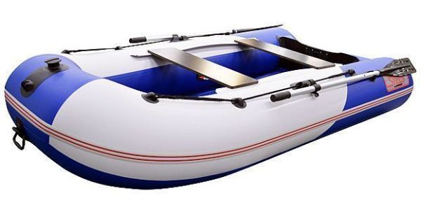 Лодка ПВХ Hunterboat Стелс 275 АЭРО синий/белый | Мототека