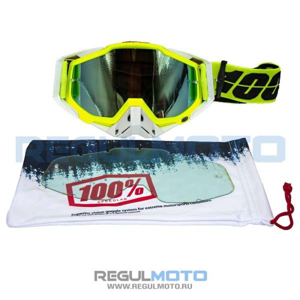 Очки 100% RACECRAFT чёрный | Мототека